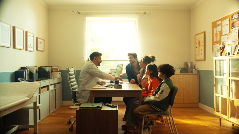 Family at the doctor