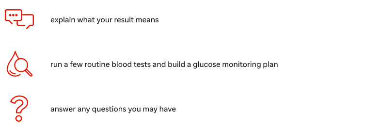 Next steps in t1d condition management icon list